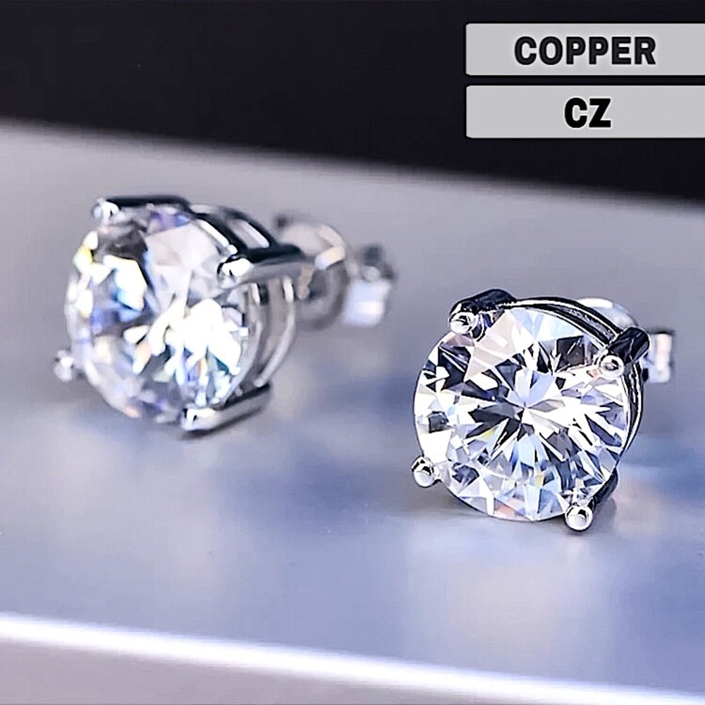 ⚜️𝟯𝟬%𝗢𝗙𝗙 𝗯𝘂𝗻𝗱𝗹𝗲𝘀 𝟯+⚜️ NEW CZ Round Stud Earrings